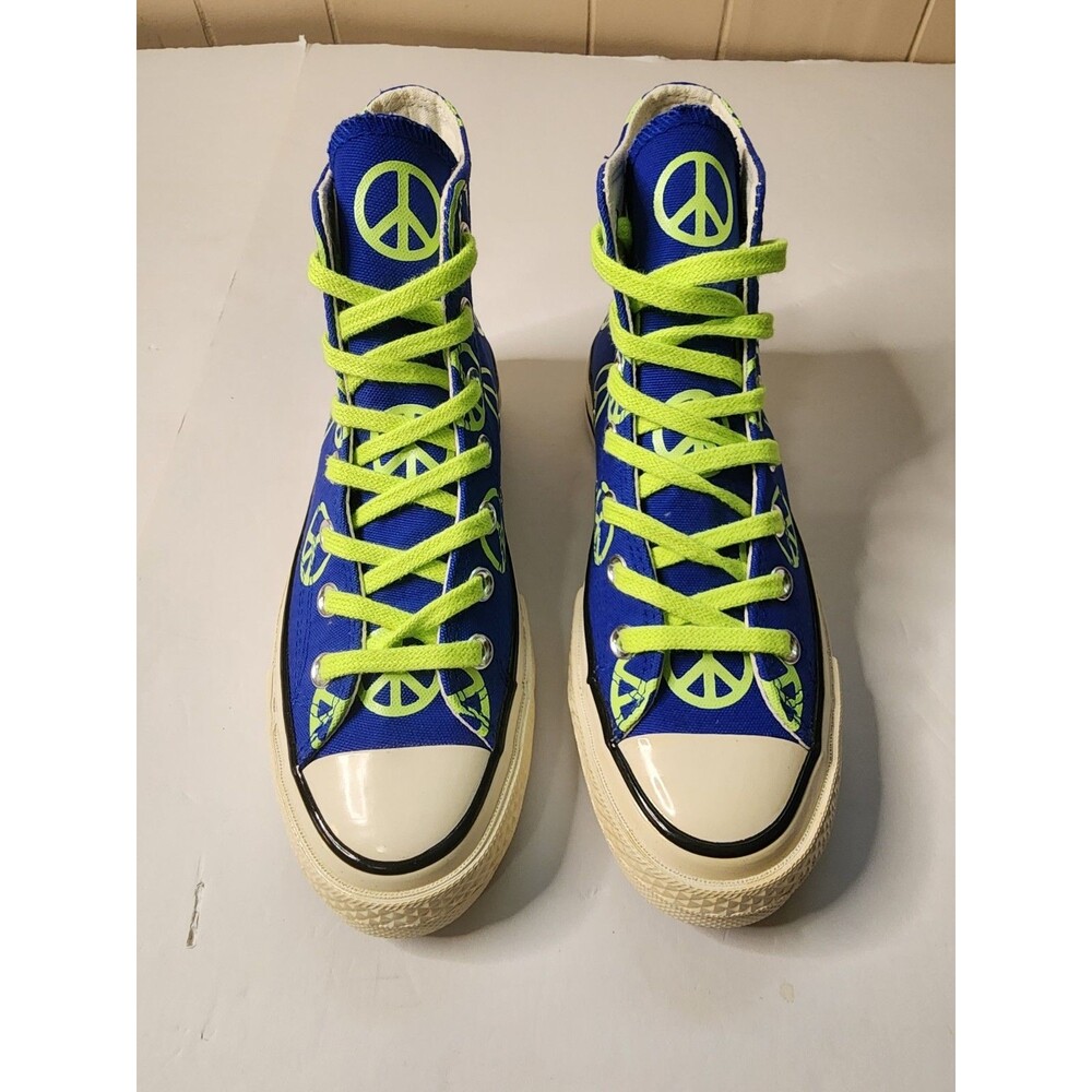 Converse Sneakers Men 4.5 Women 6.5 Royal Ghost Green Chuck 70 Hi Unleash Peace